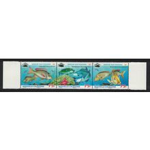 New Caledonia Fish strip of 3v 2009 MNH SG#1461-1463 MI#1489-1491