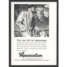 Aquascutum Raincoats :- Original Vintage 1947 Advert ~ POST FREE
