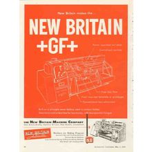new britain machine company 1953 power operated tail stock vintage ad
