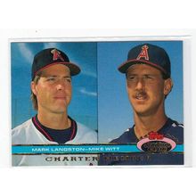 1991 Stadium Club Charter Member Mark Langston Mike Witt card #17