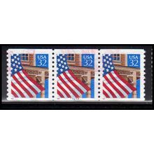 Used 2913 32c U.S. Flag Over Porch Very Fine PNC 22222/3 PA3488