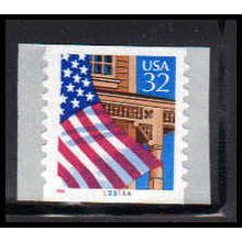 2915A 32c U.S. Flag Over Porch Very Fine MNH CNS 13311A 10x10 P/UL PA2647