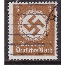 Germany 1934 Swastika 3pf Official Fine Used SG O526 VGC