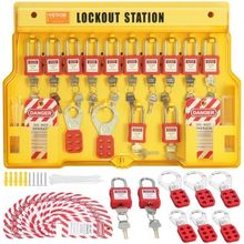 Electrical Lockout Tagout Kit, 60 PCS Safety Lockout Tagout Station Includes...