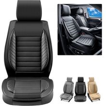 Seat Covers, Universal Car Seat Covers Front Seats, 2pcs Faux Leather Seat C...