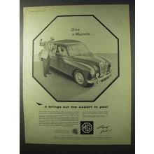 1958 MG Magnette Car Ad - Brings Out The Expert