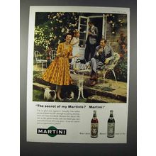 1959 Martini & Rossie Vermouth Ad - The Secret?
