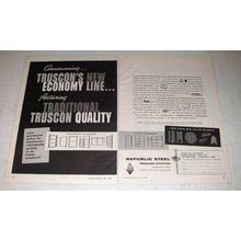 1959 Republic Steel Truscon Windows Ad - Economy