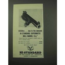 1962 High Standard Ad - Supermatic Bull Barrel Pistol