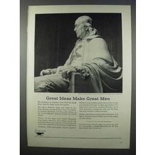 1962 Higher Education Ad - Great Ideas Make Great Men