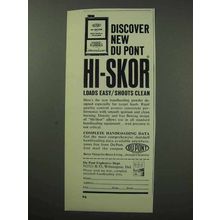 1963 Du Pont Hi-Skor Shotshell Powder Ad - Discover!