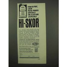 1963 Du Pont Hi-Skor Pistol Powder Ad!