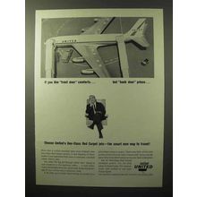 1964 United Airlines Ad - Front Door Comforts
