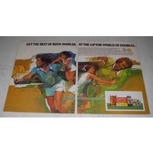 1980 Lipton Tea Ad - The World of Doubles