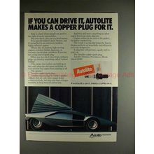 1985 Autolite Spark Plugs Ad w/ Lancia Stratos - NICE!