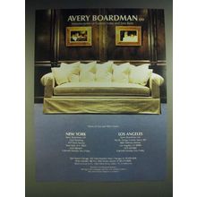 1985 Avery Boardman Sofas Ad - Avery Boardman ltd Manufacturers of Custom Sofas