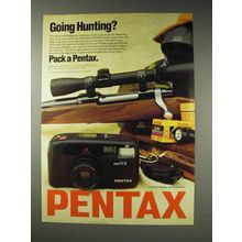 1991 Pentax IQZoom 60x Camera Ad - Going Hunting?