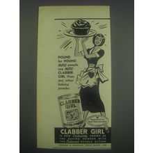 1951 Clabber Girl Baking Powder Ad - Pound for pound more people use more