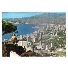 BENIDORM, SPAIN.. used vintage postcard 1960s =