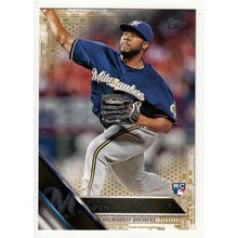 2016 Topps Gold Ariel Pena Rookie Card RC 430 - Brewers