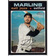 2020 Heritage High Number baseball card 636 Matt Joyce - Miami Marlins