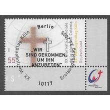 GER 2005 55c 'WORLD YOUTH DAY' (CORNER MARGIN) FINE USED (EBID75-397)