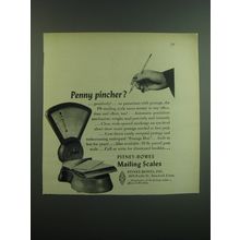 1949 Pitney-Bowes Mailing Scales Ad - Penny pincher?