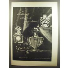 1953 Guerlain Perfume Ad - No other gift will give her greater pleasure