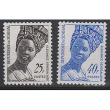 Sénégal 1972 Mi. 501 - 502 - Elegance Sénégalaise Senegal Série Courante RARE