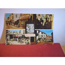 multiview, THE LANES, BRIGHTON, SUSSEX used postcard by Bennett 1982 pm =