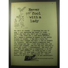 1960 Ladies' Home Journal Magazine Ad - Never fool with a Lady