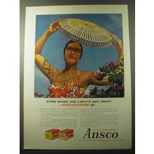 1960 Ansco Anscochrome Film Ad - Even when the light's not right