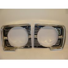 1968 DODGE DART HEADLIGHT BEZELS OEM PAIR