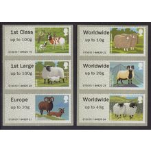 FS27-FS32 2012 SHEEP Farm Animals 1st Series POST & GO Set of 6 Trafalgar Square