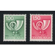 Yugoslavia Posthorn 2v 1977 MNH SG#1566a-1567a MI#1695-1696