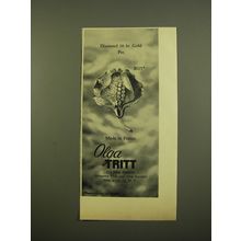 1961 Olga Tritt Jewelry Advertisement - Diamond 18 kt Gold Pin