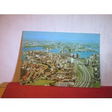 WARRINGAH EXPRESSWAY & SYDNEY, N.S.W. AUSTRALIA used postcard 1980 pm =