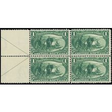 285, Mint NH 1¢ Arrow Block SCV $300+ * Stuart Katz