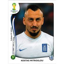 2014 Panini World Cup Soccer Stickers - #221 - Kostas Mitroglou