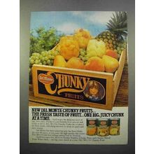 1980 Del Monte Chunky Fruit Ad - Fresh Taste of Fruit