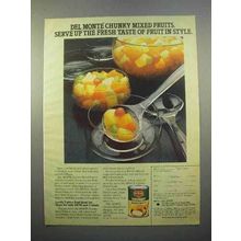1980 Del Monte Chunky Mixed Fruits Ad - In Style