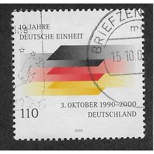 GER 2000 110pf '10TH ANN REUNIFICATION ' FINE USED (EBID63-003)