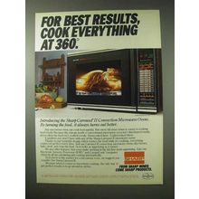 1984 Sharp Carousel II Convection Microwave Oven Ad
