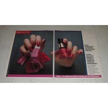 1986 Revlon Nail Enamel Ad - The Most Fabulous New Enamel