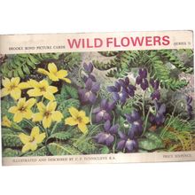 WILD FLOWERS series 3.. Brooke Bond Tea complete album.... 50 cards glued in