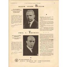 AUDIT BUREAU CIRCULATIONS 1930 Ralph Butler Phil Thomson vintage ad
