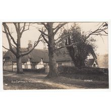 Old Cottages Highclere Postcard 1933 RP Berkshire near Newbury