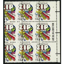 1511, Fantastic Misperf Freak Error Mint NH 10¢ Mail Early Block/9 * Stuart Katz