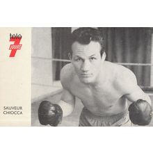 Sauveur Chiocca French Venezuela Boxer Old TV Publicity Photo Card