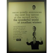 1960 Verve Records Ad - Verve quietly announces the next big uproar